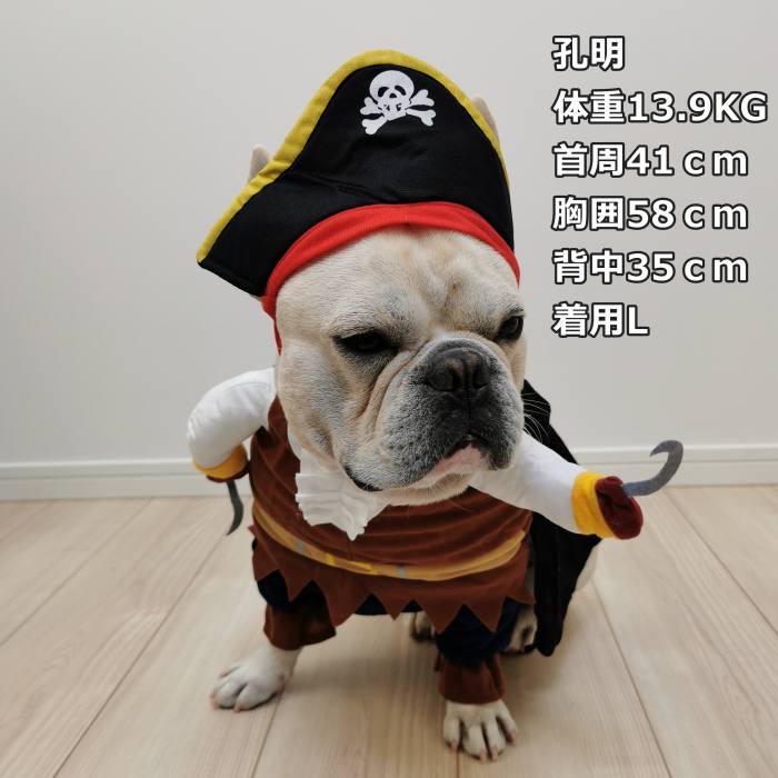 楽天市場 犬 猫 ハロウィン 服 コスプレ 海賊 コスチューム おもしろグッズ 秋 冬 変装 フレンチブルドッグ ペット服 犬 服 コスプレ 可愛い 猫服 犬用 小型犬 中型犬 変身服 出掛け 撮影道具 Km561g Bestwear