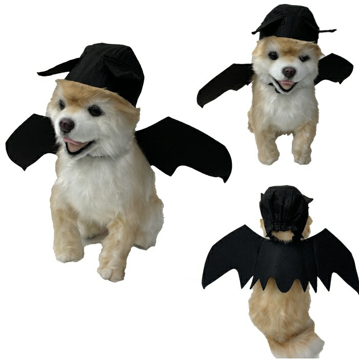 楽天市場】犬 ハロウィン コスプレ 衣装 マジックテープ コウモリ