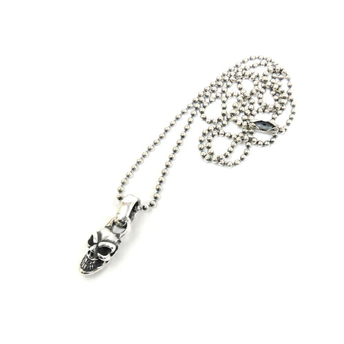 ビルウォールレザー bwl BWL 正規取扱販売店 メンズ ジュエリー シルバーアクセ アメリカ製 マリブ BWL MINI SKULL w/2mm BALL CHAIN 20" ミニスカル w/2mmボールチェーン/50cmセット/シルバーアクセサリー ギフト プレゼント|Bill Wall Leather UENO