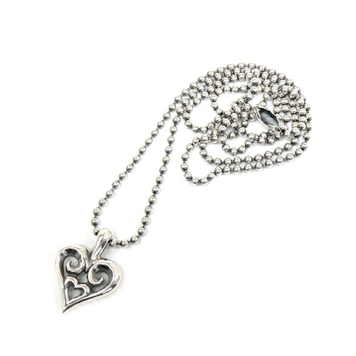 ビルウォールレザー bwl BWL 正規取扱販売店 メンズ ジュエリー シルバーアクセ アメリカ製 マリブ BWL TRIBAL HEART w/2mm/50cmボールチェーンセット/シルバーアクセサリー ギフト プレゼント|Bill Wall Leather UENO