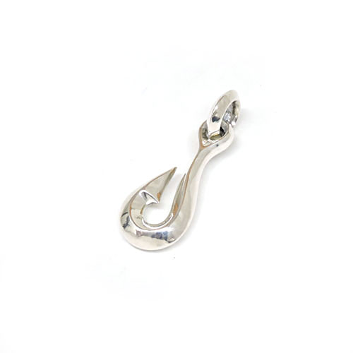 ビルウォールレザー bwl BWL 定まり取りまわし売りわたす店 メンズ 宝飾品 シルバーアクセ 亜米利加製 マリブ BWL 2006 MEDIUM FISH HOOK 2006 ミディアムフィッシュフックペンダント しろがね色添え物  フィッシュフック 釣針 差し上げ物 差し上げ物