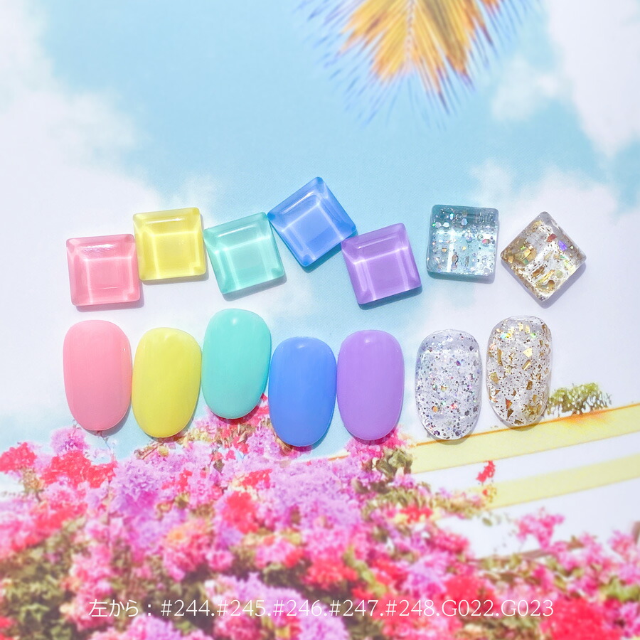 ネイルラボ カラージェル 21 夏の新色 244 G023 Summer Collection 7色セット 日本製 ネイル セット ジェルネイル 国産 プロ Led Uv 対応 削らない セルフ ジェル ネイルポリッシュ マニキュア ポリッシュ お得 セット Kanal9tv Com