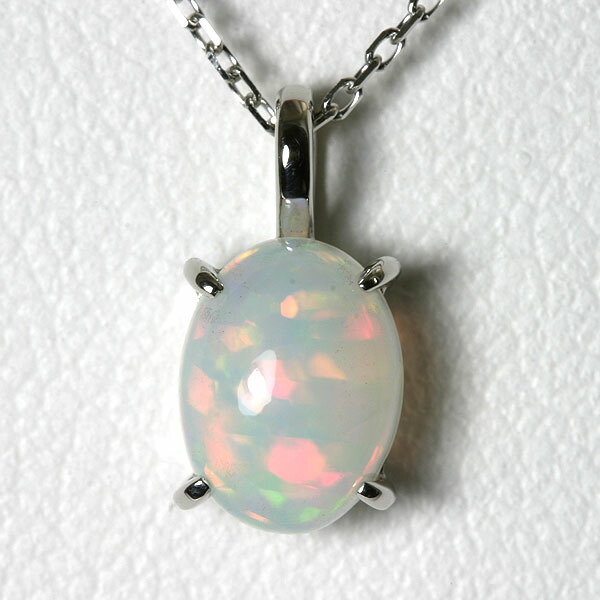 楽天市場】オパール ハート ネックレス K10WG【送料無料】ホワイト