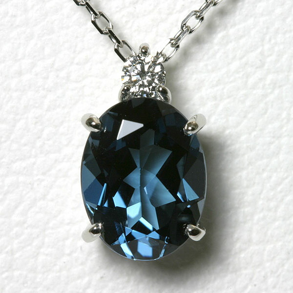 楽天市場】ブルーダイヤ ネックレス 0.3ct VVS-2 プラチナソーティング