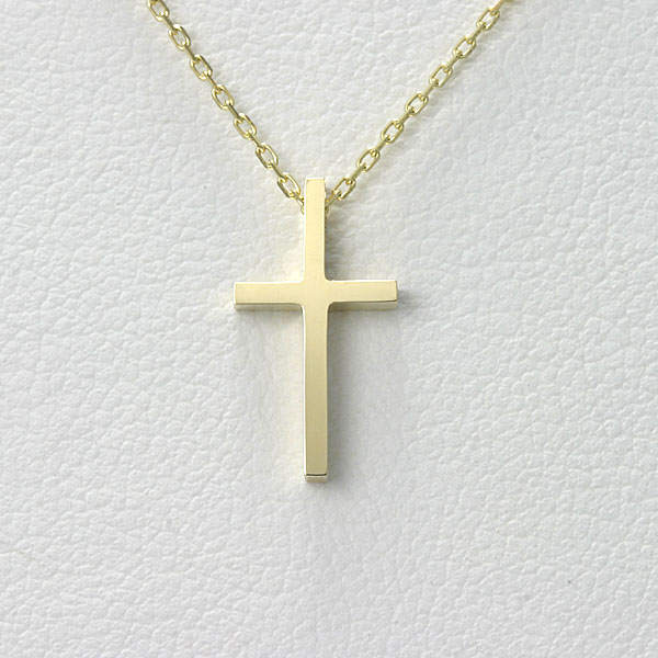 クロス ネックレス k18 ゴールド 【送料無料】 金無垢 メンズ レディース ペンダント 18k gold Cross 男性 女性 十字架 18金 華奢 ネックレス 小さめ クロス シンプル