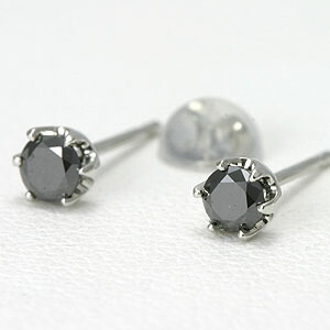 Pt900【0.22ct】ブルーダイヤモンド スタッドピアス ダイヤ
