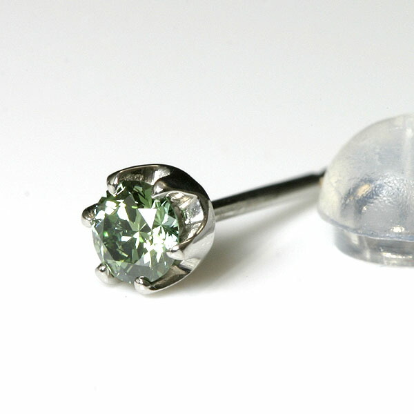 楽天市場】パープルダイヤ メンズ ピアス プラチナ 0.1ct 片耳 【送料