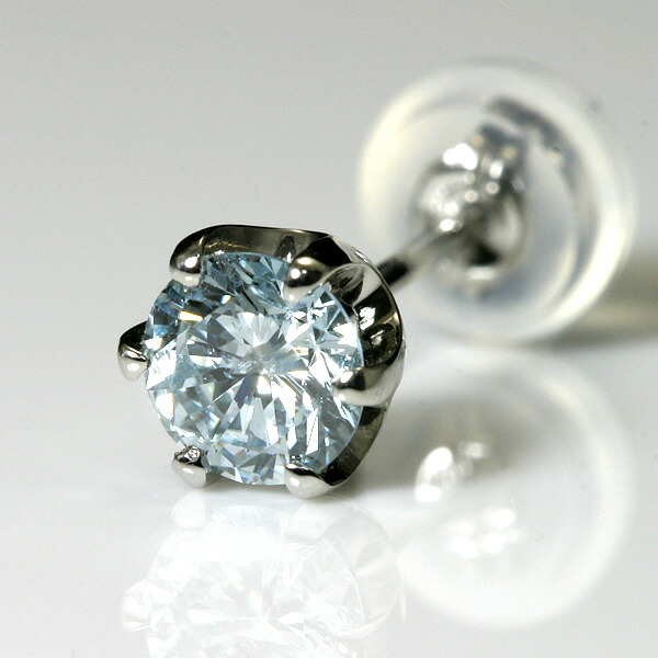 YuMaMaエクセレンテ Pt900 ブルーダイヤ(トリート) ピアス