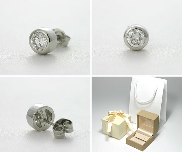 メンズピアス ダイヤモンド 0.3ct diamond 男性 pierce F-SI2-GOOD