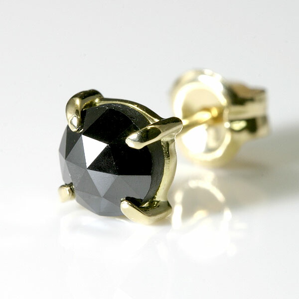 楽天市場】メンズ ピアス 18金 K18 18K ブラックダイヤモンド