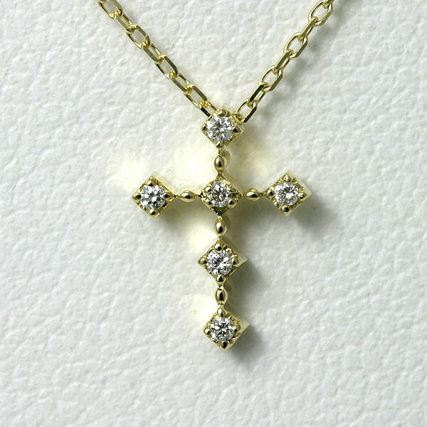 K18 Cross Pendant 18k クロスペンダントトップ 18金 ダイヤモンド クロス ペンダント / K18 Diamond cross