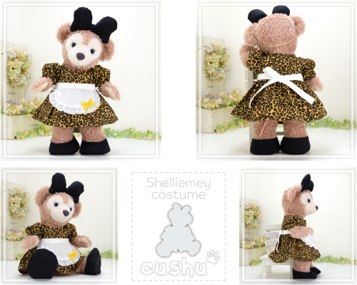 シェリーメイ 洋服 コスチューム ぬいぐるみ用 服 着せ替え サイズ かわいい ディズニー シー くま Duffy Shelliemey 309s ワンピースとリボンとエプロンとバレエシューズの4点セット Clinicalaspalmeras Com