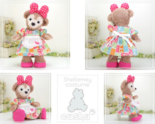 シェリーメイ 洋服 コスチューム ぬいぐるみ用 服 着せ替え サイズ かわいい ディズニー シー くま Duffy Shelliemey 315s ワンピースとリボンとエプロンとバレエシューズの4点セット Zaviaerp Com