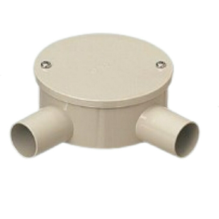 ☆まるまる様☆専用出品商品です！その② 楽天市場】未来工業 PVM22-2L 露出丸ボックス平フタ 適合管VE22 2方出