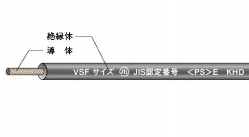 【KHD】 VSF0.75sq ビニルコード（単心）緑200ｍ巻 汎用単心吊りひも