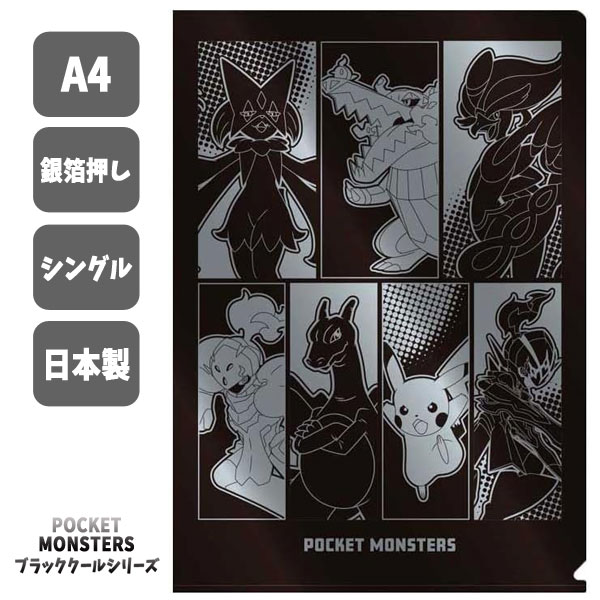 ポケットモンスター　ブラックホワイトクリアファイル ポケットモンスター☆ブラック ホワイト クリアファイルケース