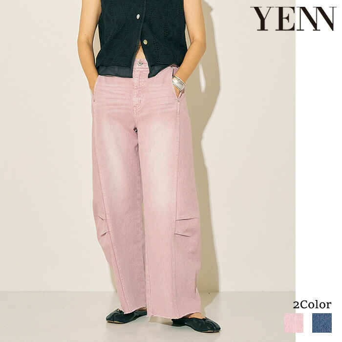 YENN イエン HIGH RISE TUCK WIDE PINK 36サイズ YENN イエン HIGH RISE TUCK WIDE PINK 36サイズ YENN イエン