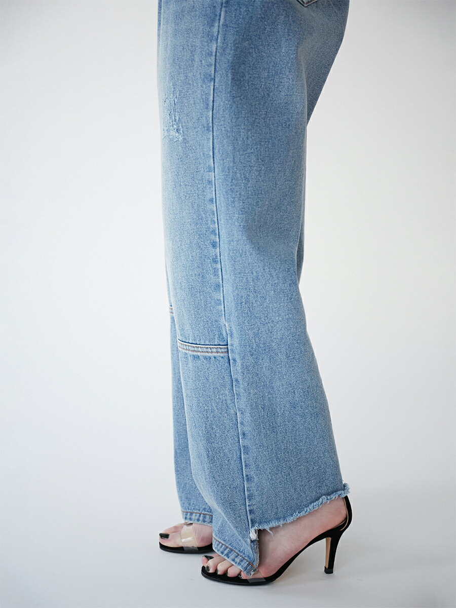 YENN⭐︎新品・未使用、デニム⭐︎ハイライズタックワイドパンツ 期間限定P10倍】【即納】【再販】YENN イエン HIGHRISE TUCKWIDE PT