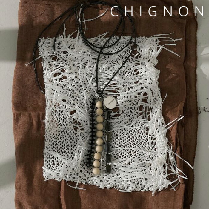 【即納】CHIGNON シニヨン 天然石ネックレス＆キーホルダー 天然石 ネックレス キーホルダー ロングネックレス バックチャーム ブラウン ブラック｜Premiere プレミエール