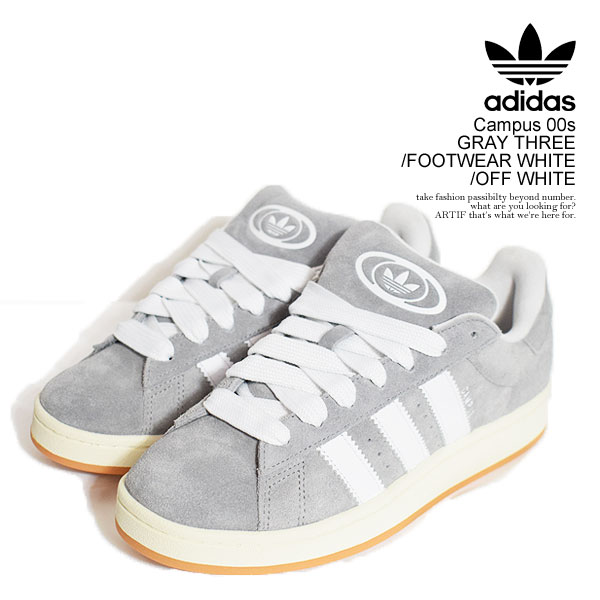 アディダス オリジナルス スニーカー adidas Originals Campus 00s GRAY THREE/FOOTWEAR WHITE/OFF WHITE メンズ キャンパス バスケシューズ 送料無料 ストリート 11,396円
