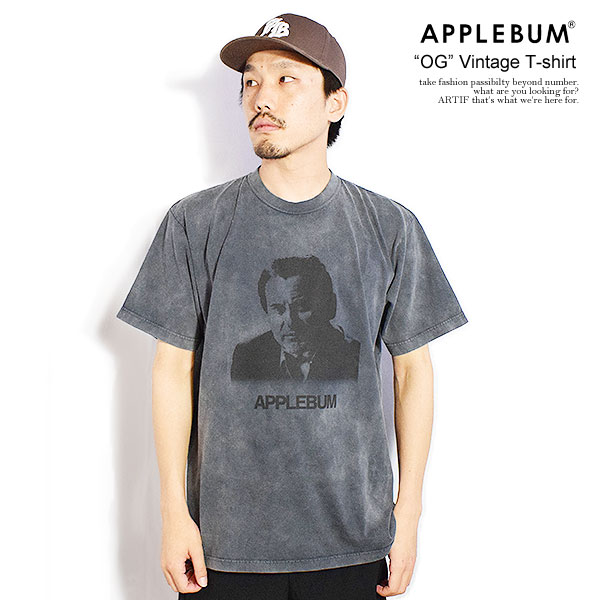 アップルバム Tシャツ APPLEBUM “OG” Vintage T-shirt メンズ 半袖 ヴィンテージ加工 送料無料 ストリート|CRESCENT LOTUS