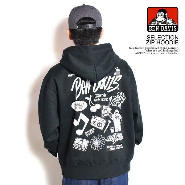 楽天市場】BEN DAVIS ベンデイビス SELECTION ZIP HOODIE メンズ