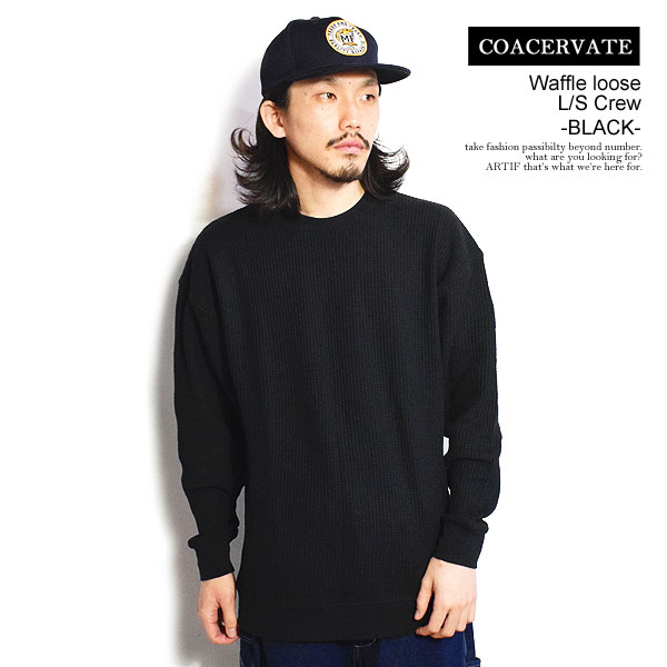 【楽天市場】40％OFF SALE セール コアセルベート Tシャツ COACERVATE Waffle loose L/S Crew