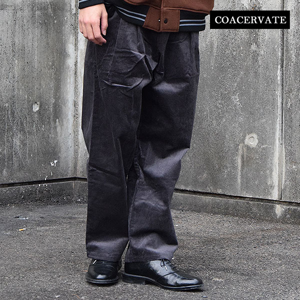 コアセルベート パンツ COACERVATE WIDE STRAIGHT CORDUROY PANTS メンズ コーデュロイパンツ ストレートパンツ 送料無料 ストリート 8,833円