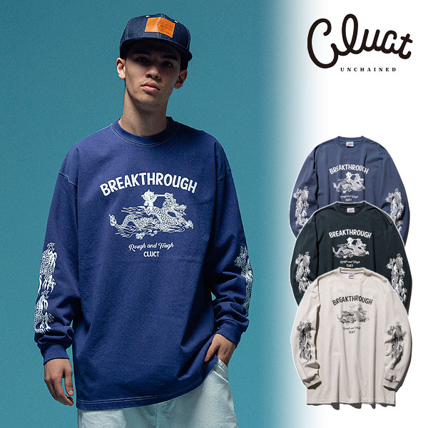 クラクト Tシャツ CLUCT BREAKTHROUGH[DYE L/S TEE] メンズ 送料無料｜CRESCENT LOTUS