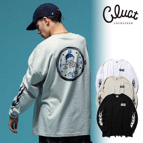 2025 春 先行予約 4月～5月入荷予定 クラクト Tシャツ CLUCT STATE OF MIND[L/S W TEE] メンズ 送料無料 キャンセル不可