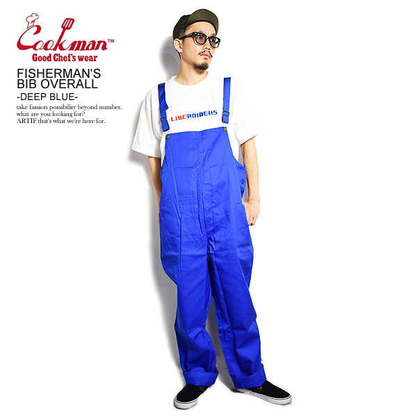 2607円 ショッピング クックマン オーバーオール COOKMAN FISHERMAN'S BIB OVERALL -DEEP BLUE-  ストリート系 ファッション 送料無料