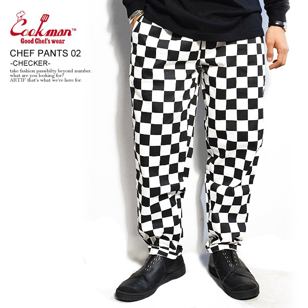 楽天市場】COOKMAN クックマン CHEF PANTS 02 -CHECKER- 231