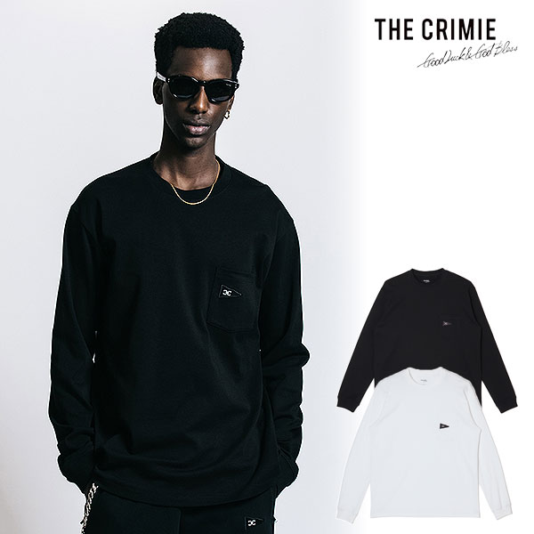 2026 春夏 先行予約 2月中旬～下旬入荷予定 クライミー Tシャツ CRIMIE FLAG LOGO POCKET LONG SLEEVE T SHIRT 送料無料 キャンセル不可