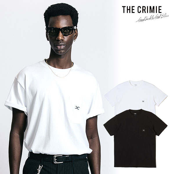 2026 春夏 先行予約 4月上旬～中旬入荷予定 クライミー Tシャツ CRIMIE CHAIN-LINK “C” EMBROIDERY POCKET T-SHIRT 送料無料 キャンセル不可