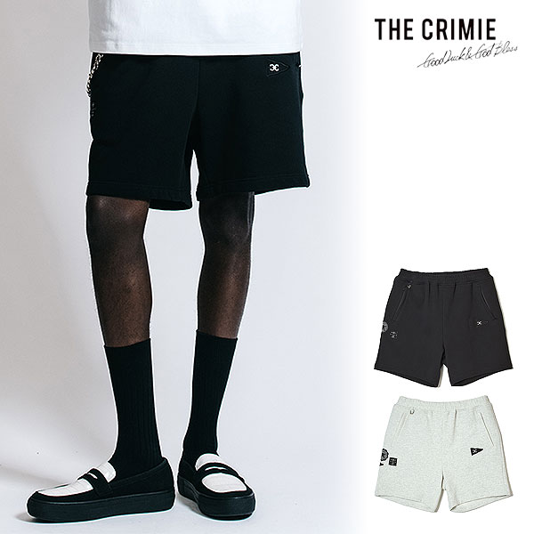 2026 春夏 先行予約 2月中旬～下旬入荷予定 クライミー ショートパンツ CRIMIE PATCHWORK LOGO SWEAT SHORTS 送料無料 キャンセル不可｜CRESCENT LOTUS