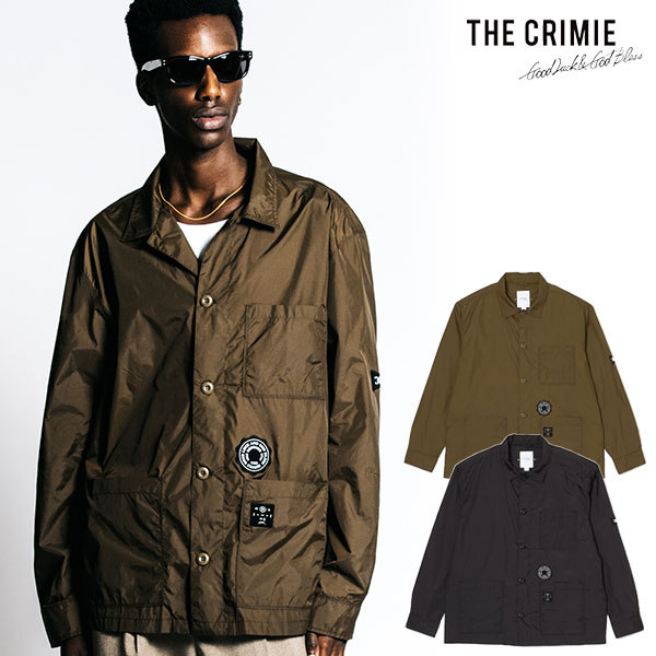 2026 春夏 先行予約 3月中旬～下旬入荷予定 クライミー シャツ CRIMIE PATCHWORK LOGO NYLON WINDBREAKER SHIRT JACKET 送料無料 キャンセル不可｜CRESCENT LOTUS
