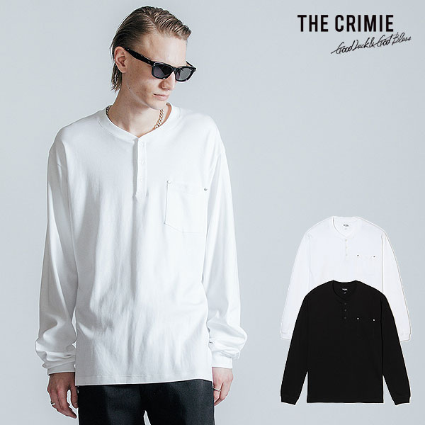 クライミー Tシャツ CRIMIE HENLY NECK POCKET LONG SLEEVE T SHIRTS 送料無料｜CRESCENT LOTUS