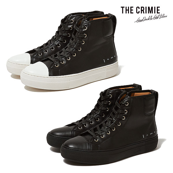 クライミー スニーカー CRIMIE DYLAN HGH CUT ZIP SNEAKER メンズ ハイカット サイドジップ シンセティックレザー 送料無料 ストリート｜CRESCENT LOTUS