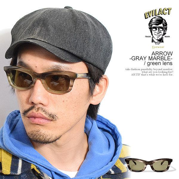 楽天市場】EVILACT EYEWEAR イーブルアクト アイウェア MERKEL -BLACK