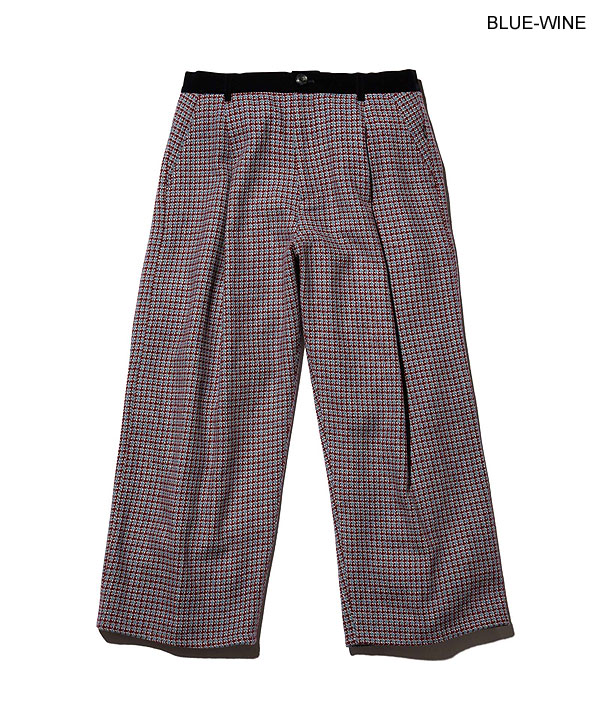 消費税無し 2022 冬 先行予約 11月上旬から中旬入荷予定 glamb グラム Houndstooth Wide Slacks メンズ パンツ  スラックス boitearire.fr