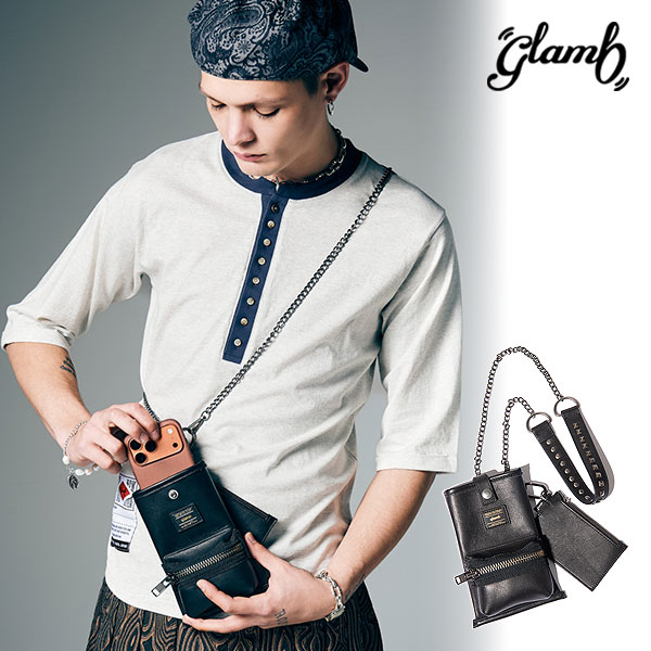 2026 夏 先行予約 5月下旬～6月上旬入荷予定 グラム バッグ glamb Leather Multi Pouch レザーマルチポーチ 送料無料 キャンセル不可