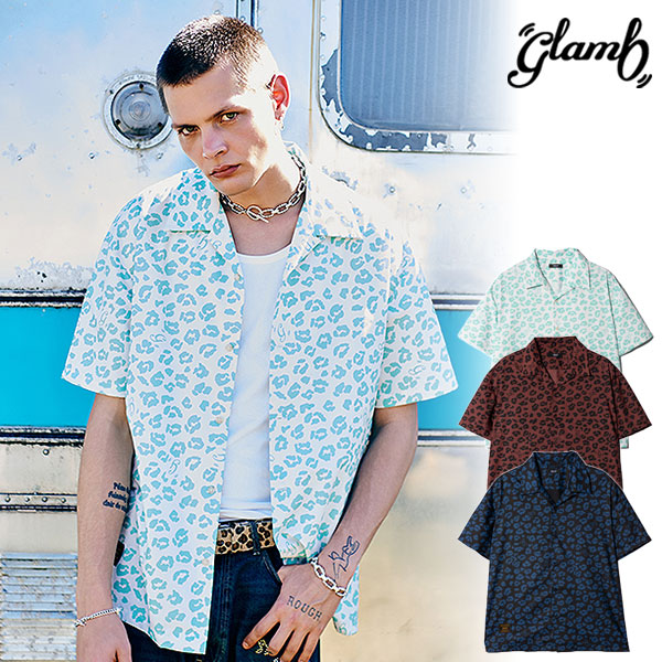 2026 夏 先行予約 5月下旬～6月上旬入荷予定 グラム シャツ glamb Leopard Open Collar Shirt レオパードオープンカラーシャツ 送料無料 キャンセル不可