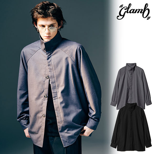 グラム シャツ glamb Suit Fabric High Neck Shirt スーツファブリックハイネックシャツ 送料無料｜CRESCENT LOTUS