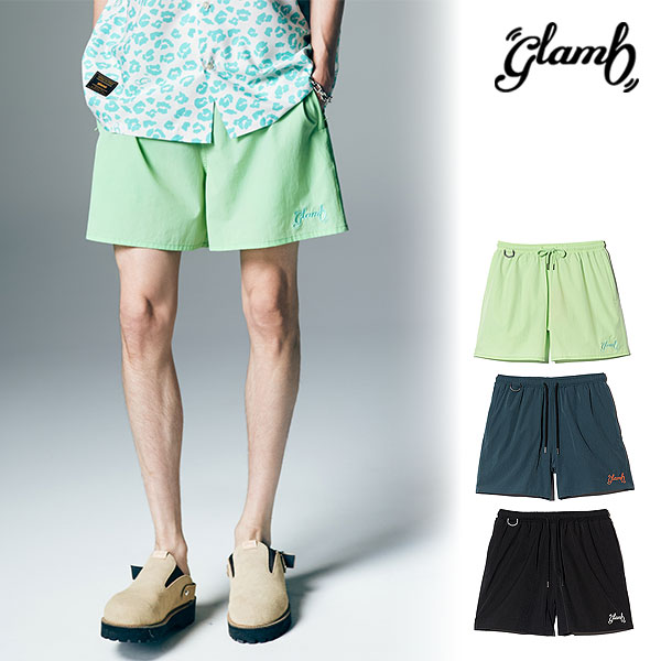 2026 夏 先行予約 6月中旬～下旬入荷予定 グラム ショートパンツ glamb Spin Logo Swim Shorts スピンロゴスイムショーツ 送料無料 キャンセル不可