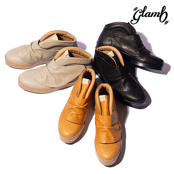 2026 秋 先行予約 9月中旬~下旬入荷予定 グラム スニーカー glamb Leather Drape Sneakers レザードレープスニーカー 送料無料 キャンセル不可|CRESCENT LOTUS