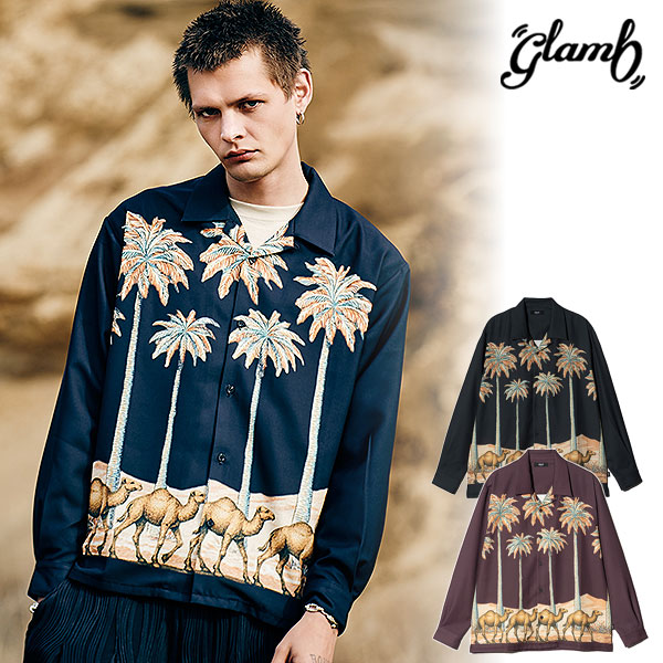 2026 秋 先行予約 8月下旬～9月上旬入荷予定 グラム glamb Desert Parade Aloha Shirt デザートパレード アロハシャツ 送料無料 キャンセル不可｜CRESCENT LOTUS