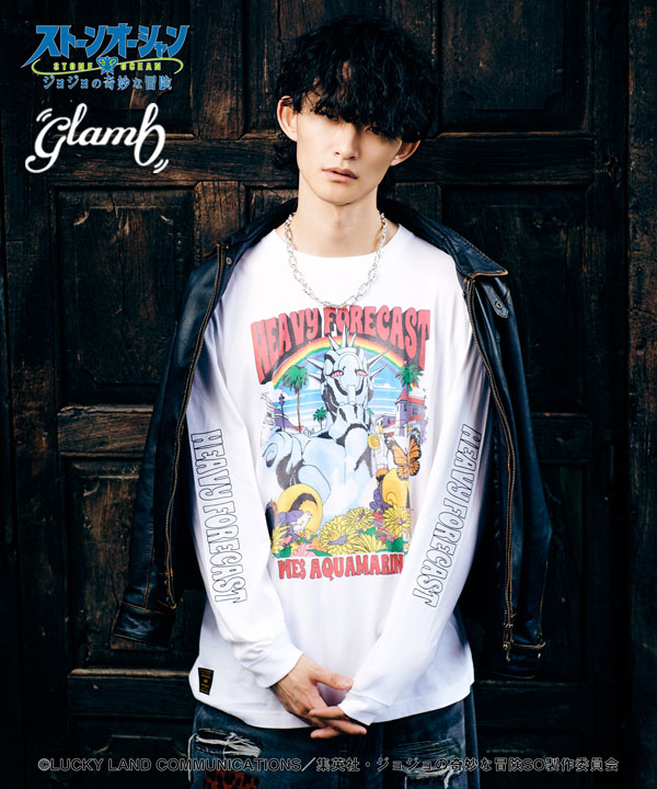 glamb×ジョジョの奇妙な冒険 ストーンオーシャン グラム Tシャツ glamb Weather・R Cutsew メンズ コラボ 送料無料|CRESCENT LOTUS