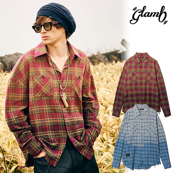 グラム シャツ glamb Bleach Check Shirt ブリーチチェックシャツ 送料無料