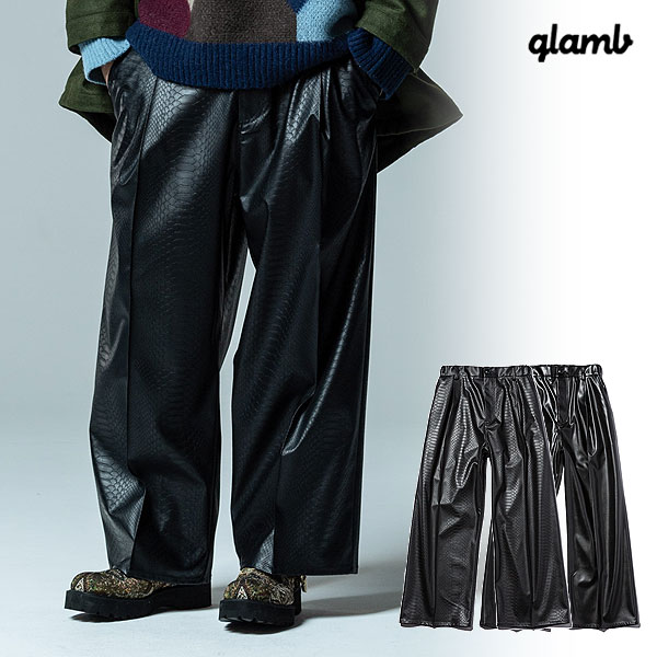 40％OFF SALE セール グラム パンツ glamb Synth Leather Baggy Slacks シンセレザーバギースラックス