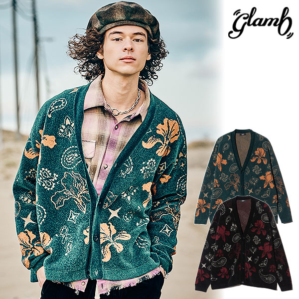 2026 秋 先行予約 9月下旬～10月上旬入荷予定 グラム カーディガン glamb Flower Paisley Cardigan フラワーペイズリーカーディガン 送料無料 キャンセル不可｜CRESCENT LOTUS 19,404円